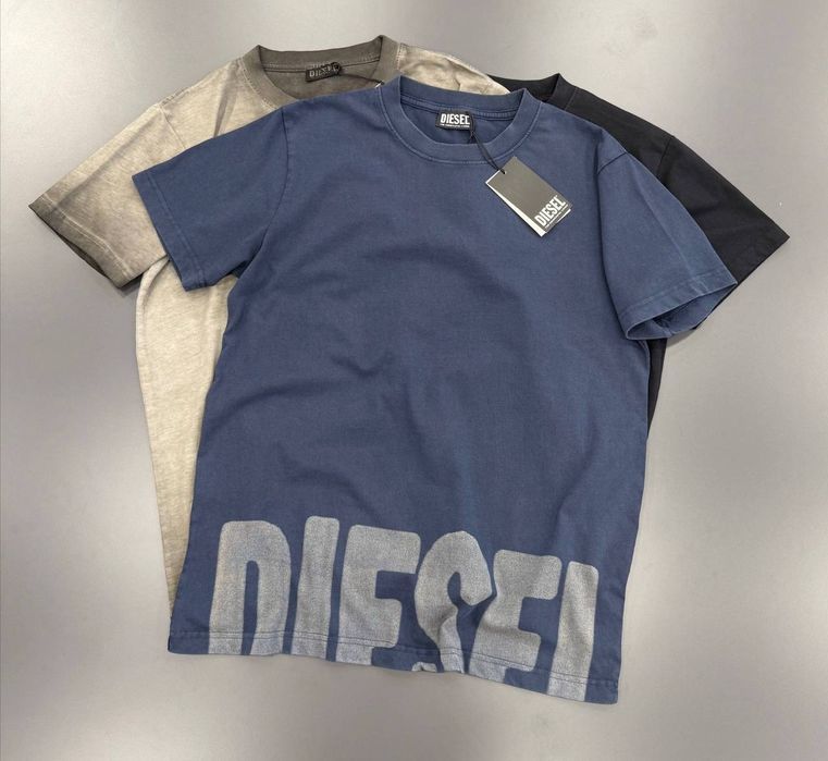 Чоловіча  мужская  Футболка  Diesel  оверсайс  виварена унісекс