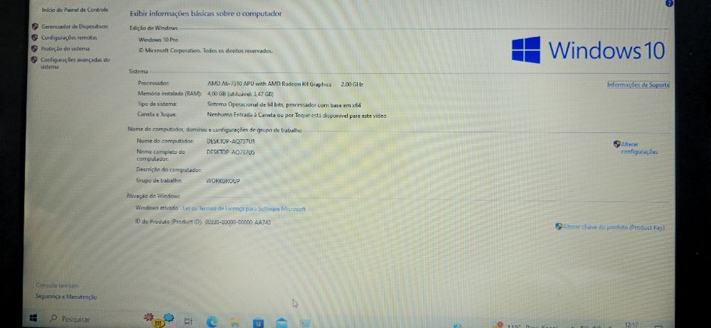 Computador hp . .427553639807723523