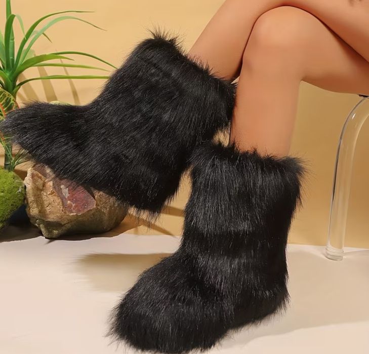 меховые ботинки,fur boots