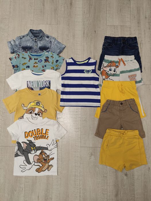 Пакет речей на хлопчика 2-3 роки 98 см шорти, майки, футболки