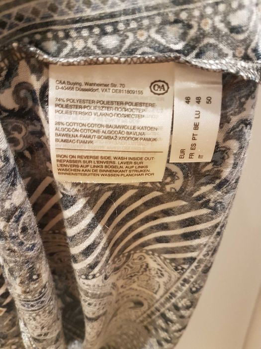 Szaro-biała bluzka rozm. 46