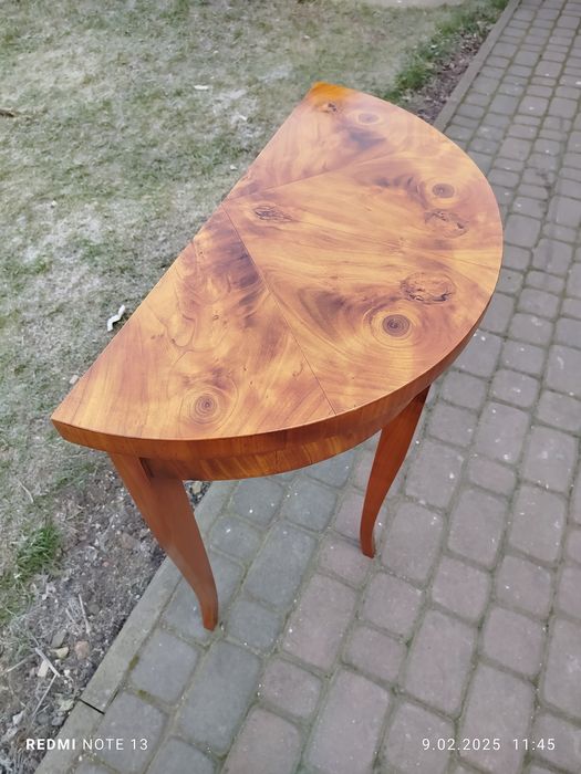 Konsola w stylu Biedermeier- czereśnia.