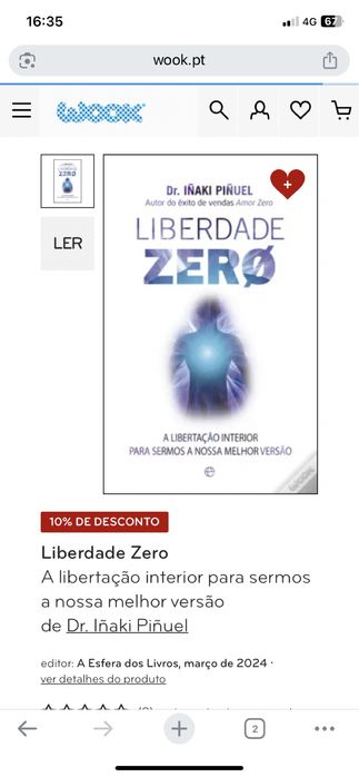 LIVRO NOVO LIBERDADE ZERO