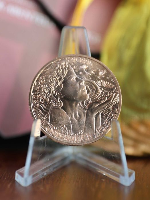 Áustria Moeda 10 € Cobre - A Linguagem das Flores - O Dente-de-leão