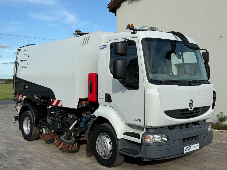 Renault Midlum  270 DXI Zamiatarka Schmidt SK 600 DUAL TYLKO 81 TYSIĘCY PRZEBIEGU
