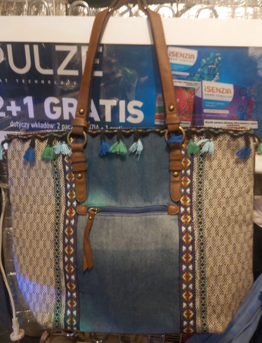 Torebka Shopperka w kolorze Jeansowym