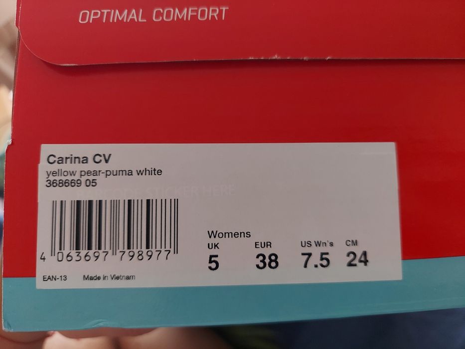 Żółto białe buty Puma