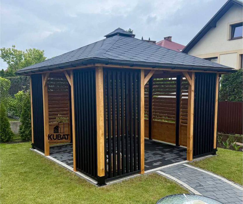 Altana ogrodowa 3x3 | altana drewniana | nowoczesna altanka | lamele