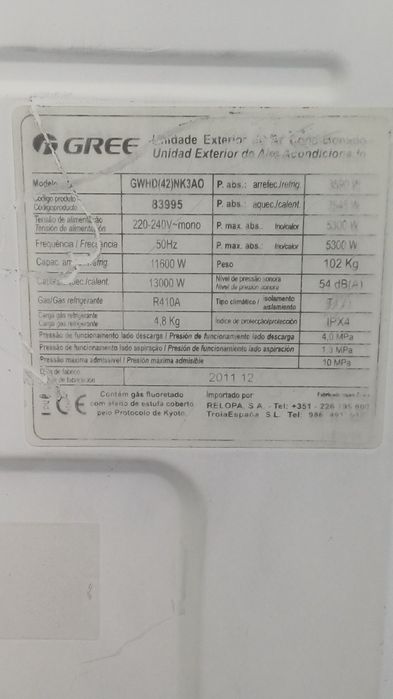 Ar condicionado Gree Multisplit – 5 unidades