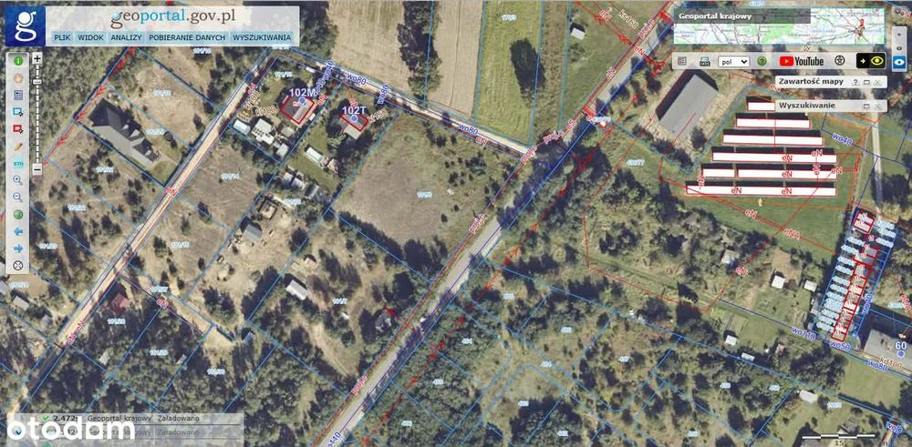 działka rekreacyjna Zbiornik Jeziorsko Skęczniew Osiedle 568 m² - Widok 4