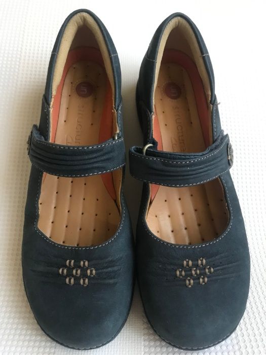 Туфлі Clarks unstructured шкіряні 37,5 р.