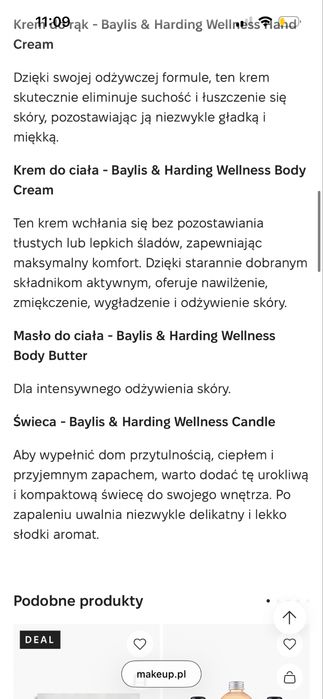 Baylis & Harding / Wellness Zestaw, 6 produktów