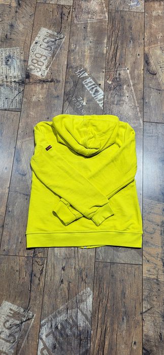 Żółta bluza damska zasuwana neon bawełna premium S M