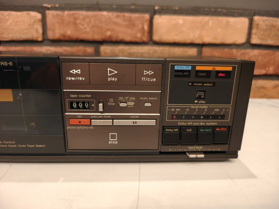 TECHNICS RS-6 dbx ATS ! Rzadki magnetofon kasetowy do naprawy