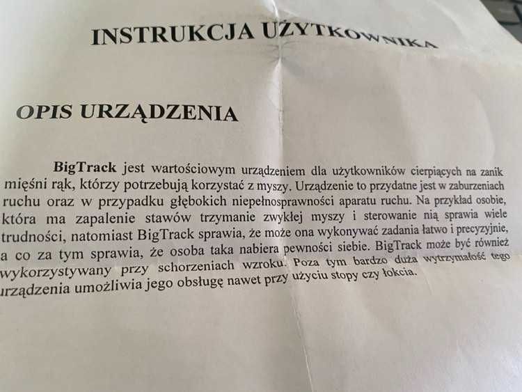 Sprzedam  super  myszkę BIGtrack'' 2