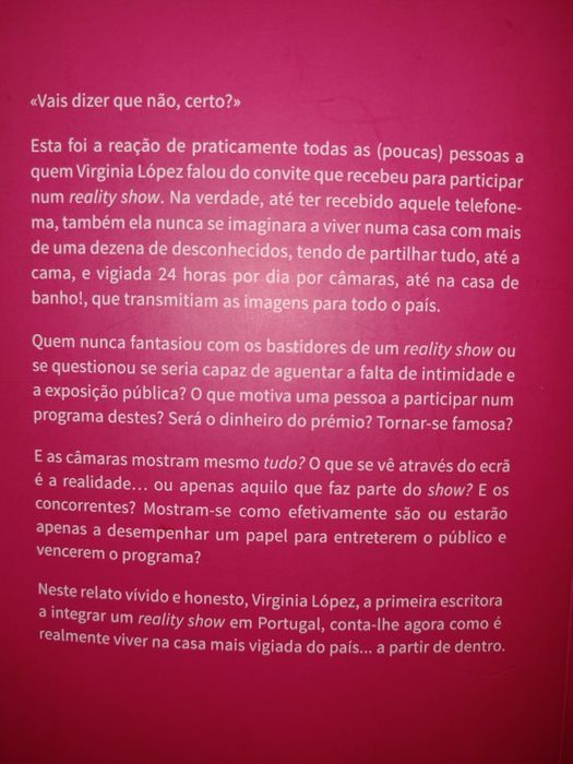 Só eu sei porque estive na casa | Virgínia Lopez (Portes grátis)