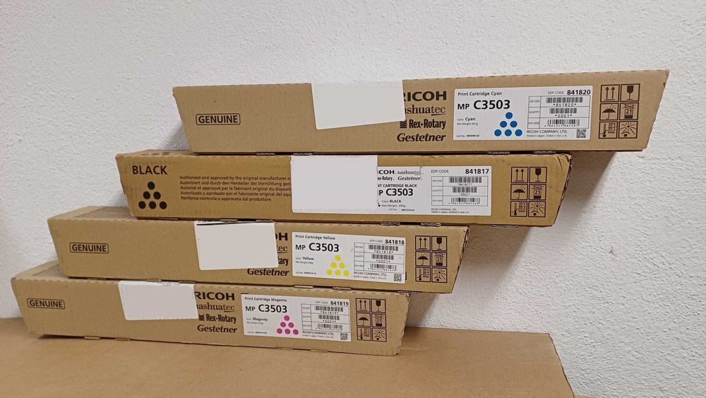Toners Ricoh MP C3503 - todas as cores