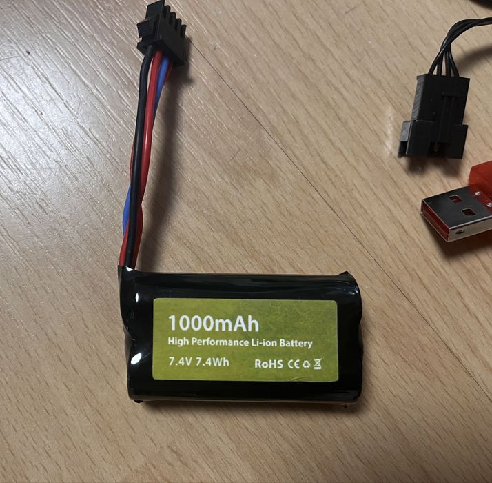 Bateria 1000mAh 7,4V, ładowarka