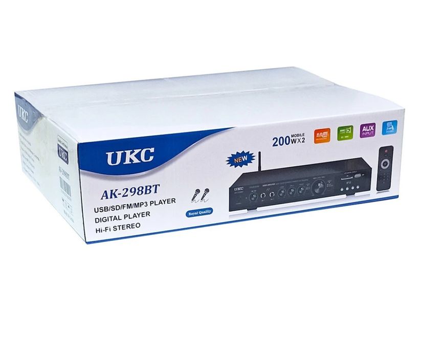Підсилювач звуку UKC AK-298BT із USB, FM, Bluetooth