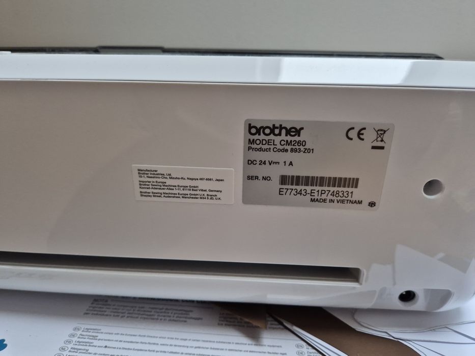 Plotter tnący Brother ScanNCut CM260 – bardzo dobry stan + GRATISY