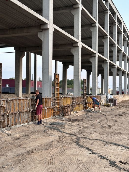 Монолитные работы, бетонирование