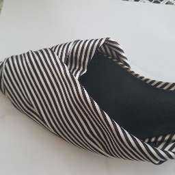buty klapki ZARA  38 w paseczki (z materiału)