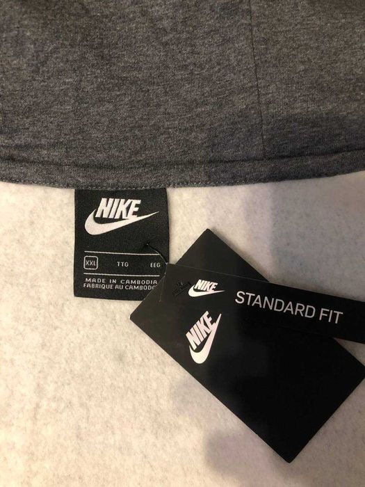 Нова Кофта (Худі) Nike на Блискавці з Капюшоном та Двома Кишенями ХХL