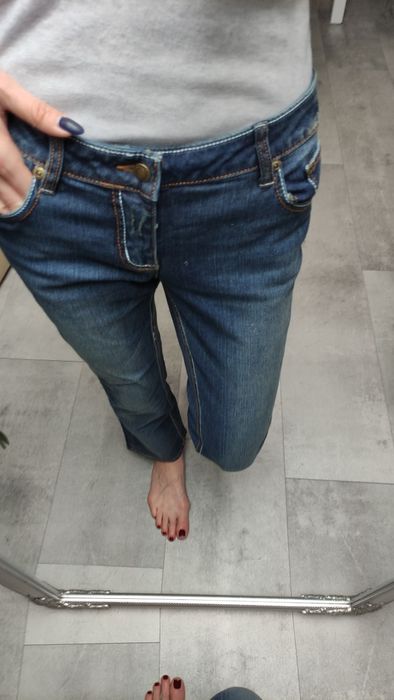 Nowe proste jeansy xs