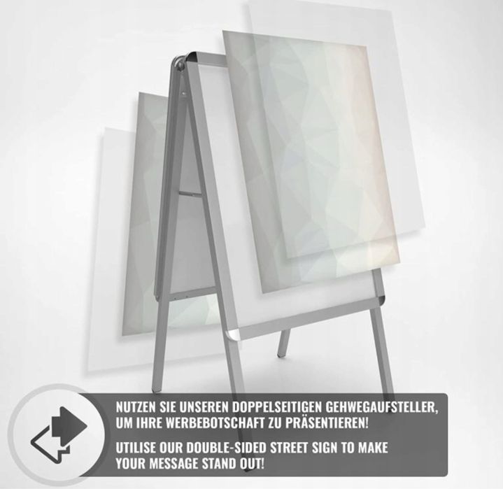 Stojak dwustronny na reklamy