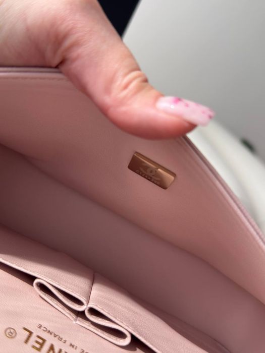 Сумка Chanel Classic Flap Small рожева люкс