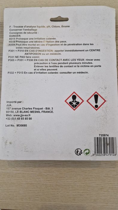 Medidor de cloro e pH para piscina