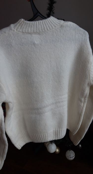 Новий! Святковий різдвяний джемпер, светр біла кофта. M (44-46)