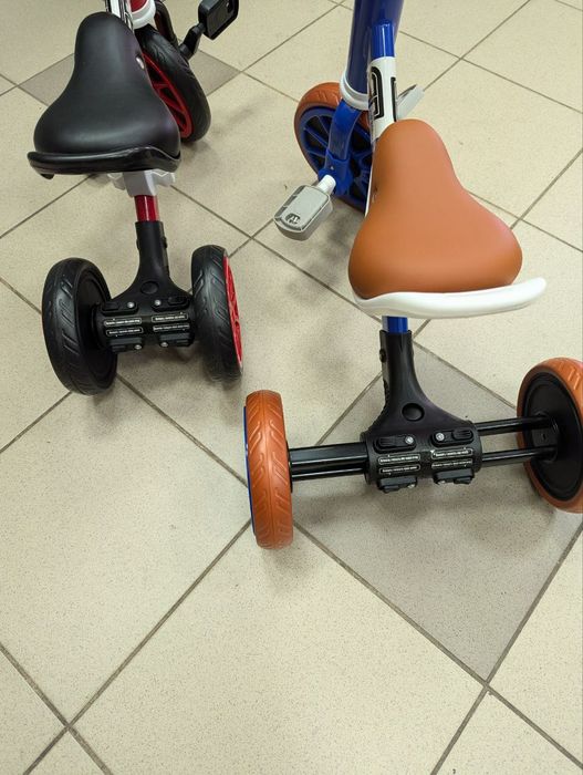 Велосипед 3-х колесный 2в1, велобег, металлическая рама