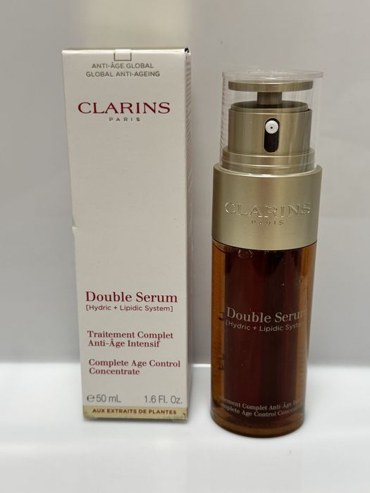 Clarins, Double Serum Complete Age Control, przeciwstarzeniowe serum dwufazowe