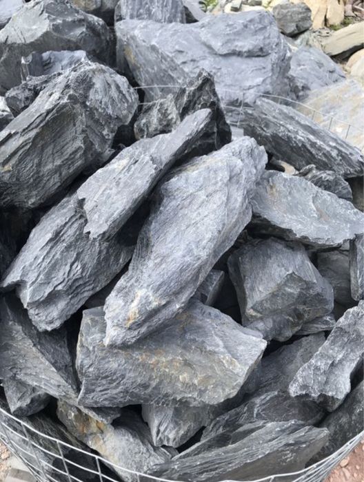 Czarny Kamień do Akwarium Skała Black Grey Stone Malawi Tanganika Grys