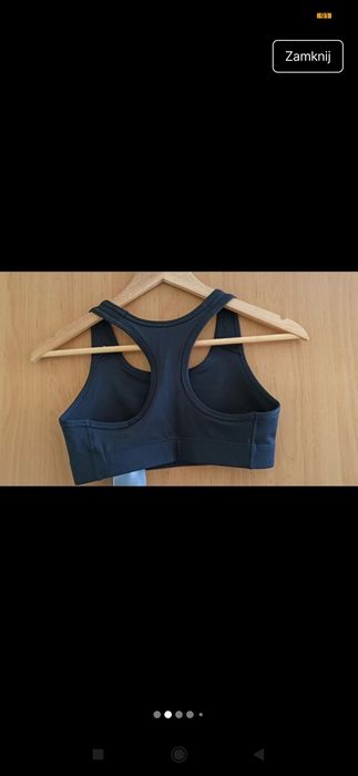 Stanik sportowy nike, r. S