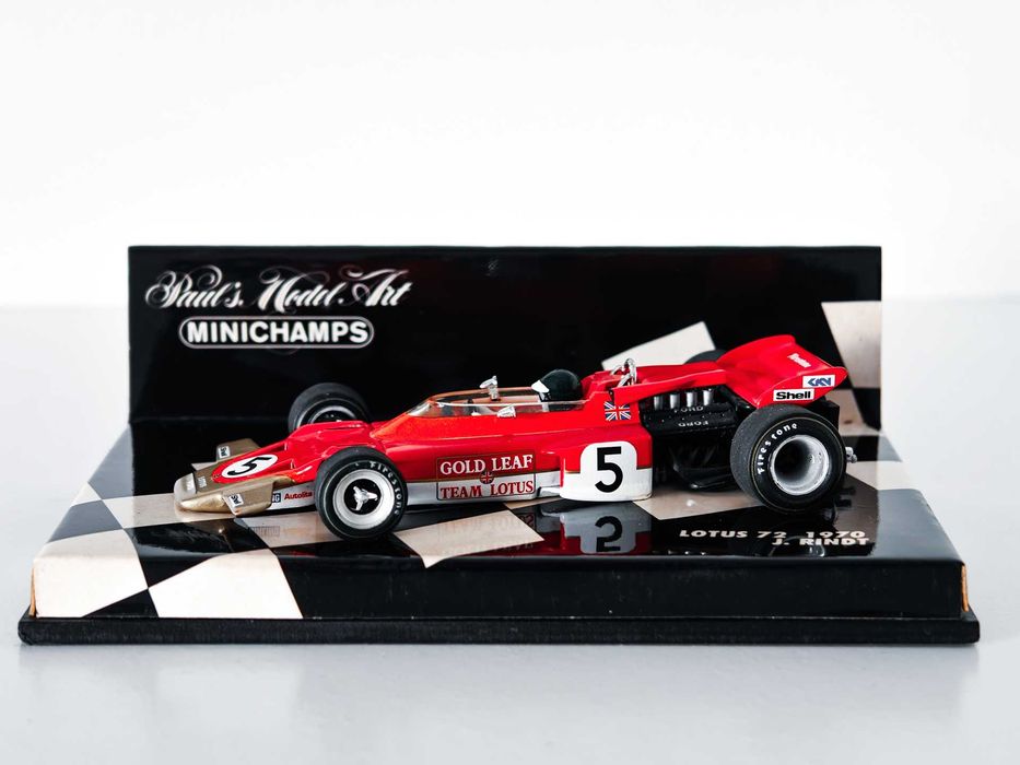 Model F1 Formuła 1 Lotus 72 World Champion 1970 J. Rindt 1/43 Minichamps