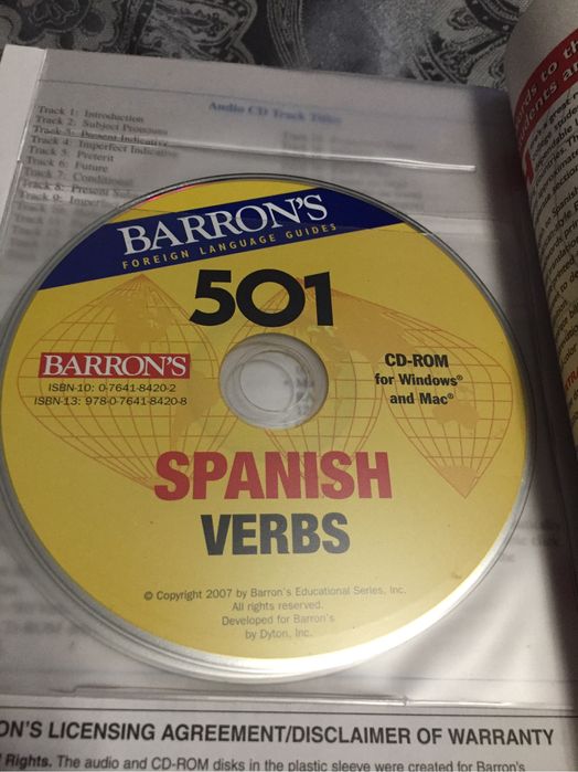 501 Spanish verbs (Barrons)