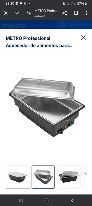 Aluguer de Banho Maria / Rechaud