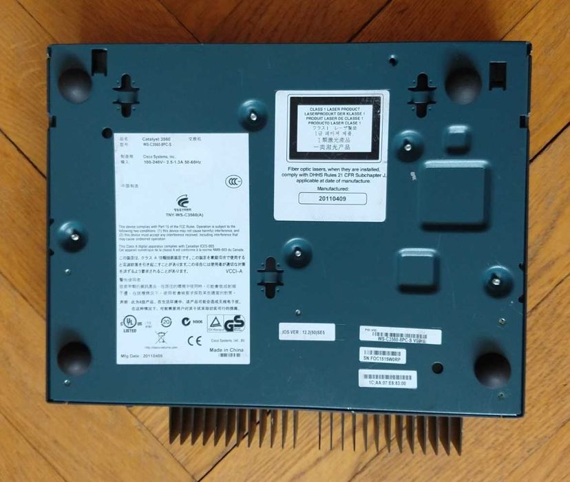 Switch Cisco Catalyst 3560 WS-C3560-8PC-S PoE-8