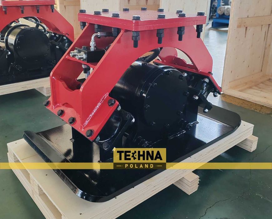 Zagęszczarka płytowa hydrauliczna do minikoparki 1-4t TECHNA 200kg CAT JCB Kubota Bobcat Yanmar Takeuchi Komatsu osprzęt