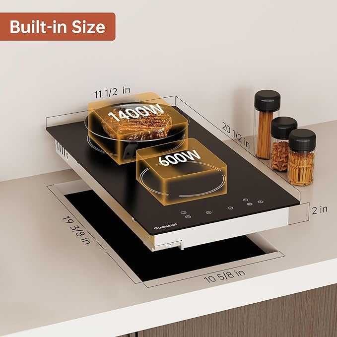 Płyta Ceramiczna Gudsunal 3000W z Wtyczką Wolnostojąca Timer 230V