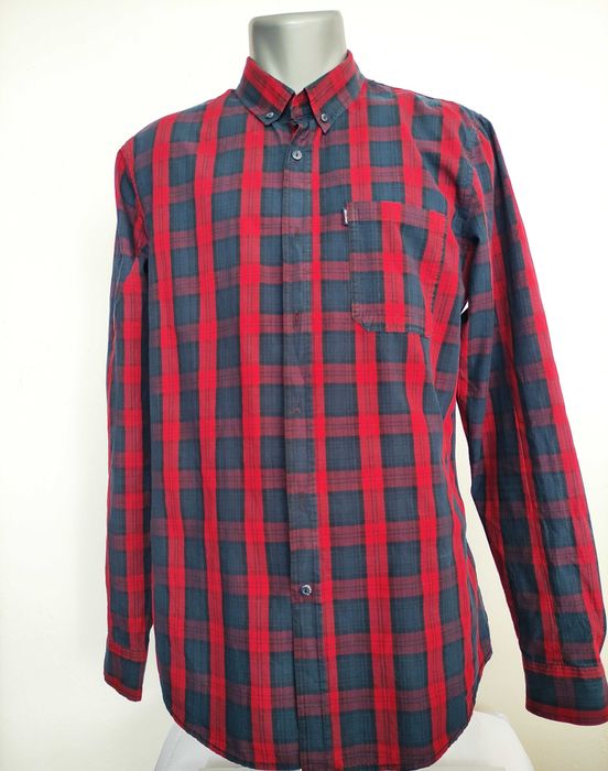 Koszula męska Diverse slim fit rozmiar L Krata
