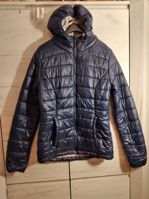 Granatowa ocieplana kurtka damska 4F rozmiar s