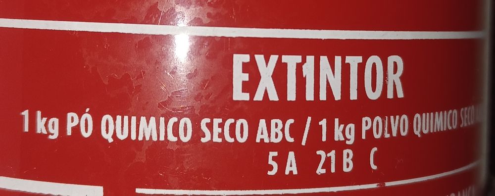 Extintor Pó Químico Seco ABC 1 Kg Novo