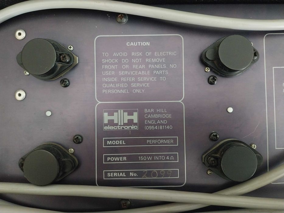 Cabeça de amplificador guitarra HH electronic 150W MOS-FET tecnology
