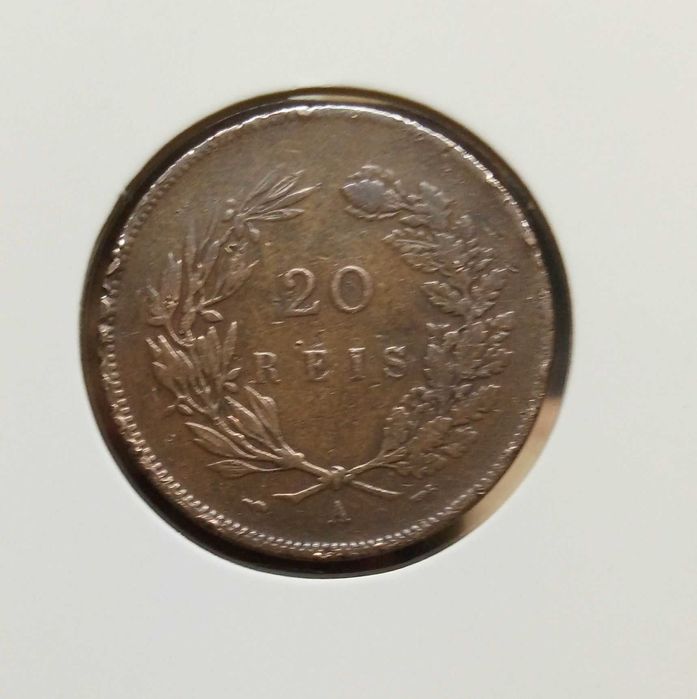 20 reis d Carlos de 1891