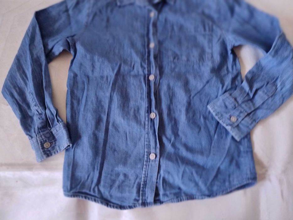 SUPER CENA Koszulka koszula dżinsowa fox & bunny by Sinsay 128 T-shirt