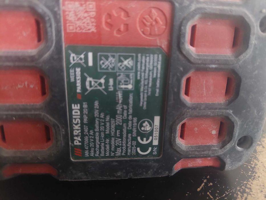 Akumulatorowa wiertarko-wkrętarka udar Parkside PSBSA 20-Li C3 / Cz-wa