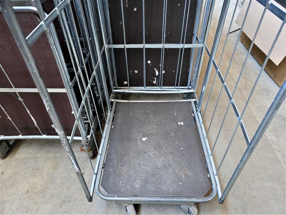 Wózek Kosz Transportowy Magazynowy Gniazdowy Kurierski Siatkowy Rollkontener 65x80x168cm